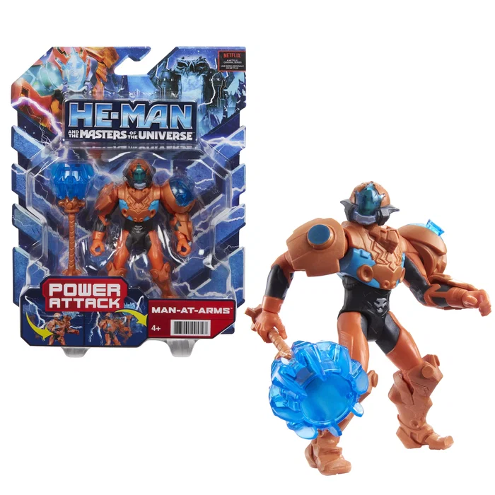 Mattel Figura He-Man Masters of the Universe, Figura de Acción PVC 14 cm con Espada de Poder, Serie Netflix