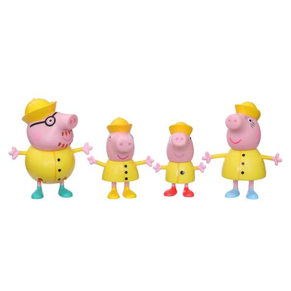 Peppa Pig Pack de 4 Figuras Familia 7 cm - Modelos Surtidos