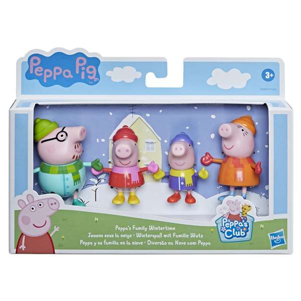 Peppa Pig Pack de 4 Figuras Familia 7 cm - Modelos Surtidos