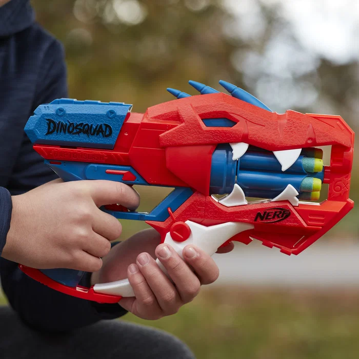 Hasbro Nerf DinoSquad Raptor-Slash - Arco y Flechas de Juguete con Tema Dinosaurio, Incluye 6 Dardos, Edad Recomendada 8+ Años