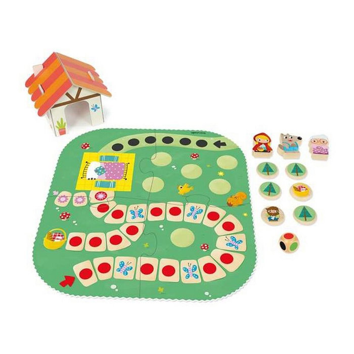 GOULA Little Red Riding Hood Juego de Mesa de Madera GOULA Little Red Riding Hood Juego de Mesa de Madera