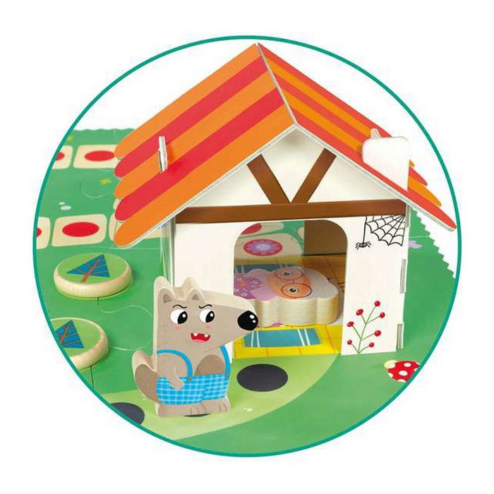 GOULA Little Red Riding Hood Juego de Mesa de Madera GOULA Little Red Riding Hood Juego de Mesa de Madera