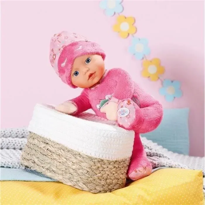 Baby Born Muñeco Blandito Sleepy con Sonajero Integrado Rosa 30cm