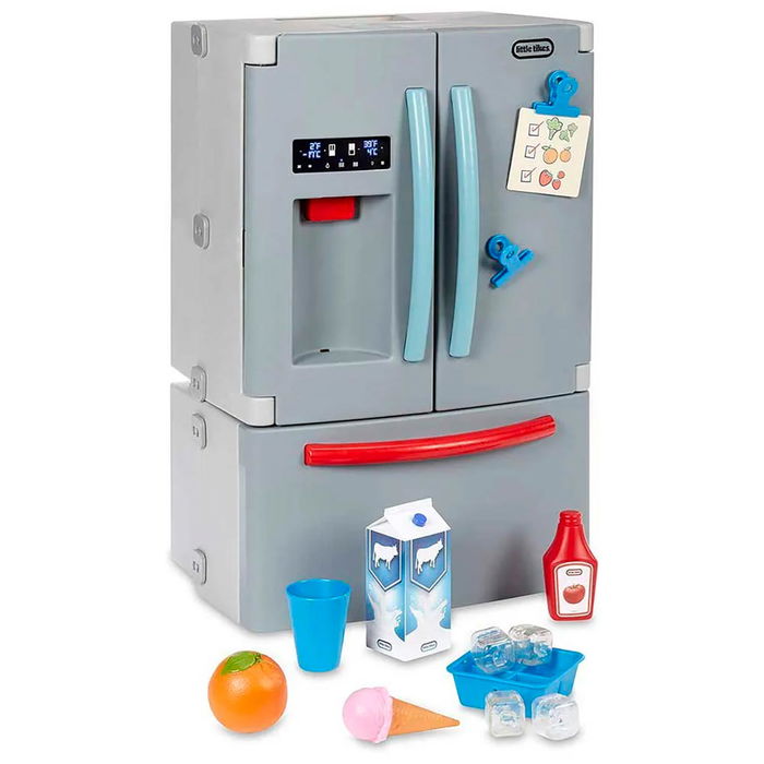 Little Tikes Frigorífico Interactivo 175060 con Dispensador de Hielo y Luz, Juguete Cocina Realista para Niños +2 Años