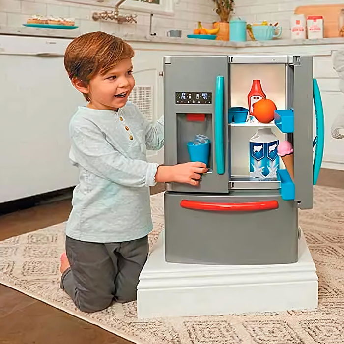 Little Tikes Frigorífico Interactivo 175060 con Dispensador de Hielo y Luz, Juguete Cocina Realista para Niños +2 Años