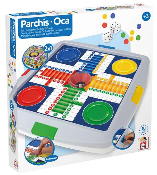 Chicos Juego Parchis y Oca Automático 4 Jugadores 27x27x4 cm Chicos Juego Parchis y Oca Automático 4 Jugadores 27x27x4 cm