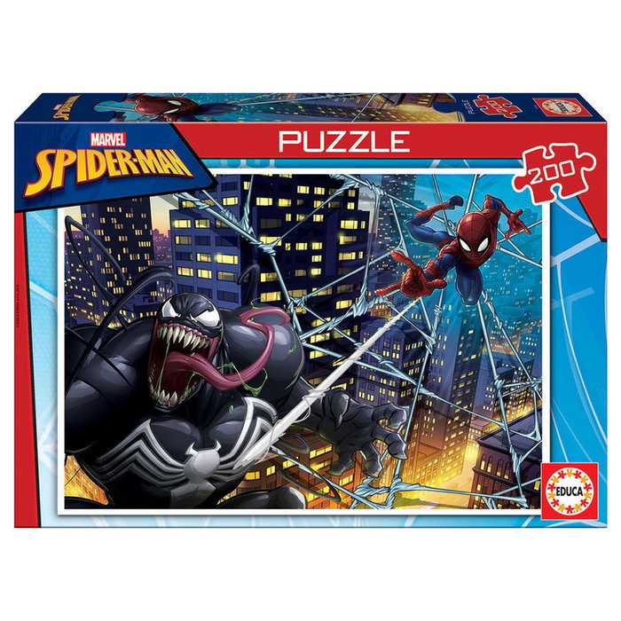Educa Borras Puzzle Spiderman Marvel 200 Piezas 40x28cm Educa Borras Puzzle Spiderman Marvel 200 Piezas 40x28cm