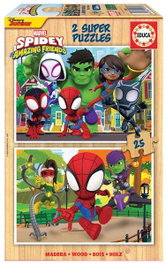 Educa Super Puzzles Spidey y sus increíbles amigos 2x25 piezas