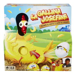 Mattel Juego La Gallina Josefina Pulsa el Pecho y Cacarea para Niños de 3 a 99 Años