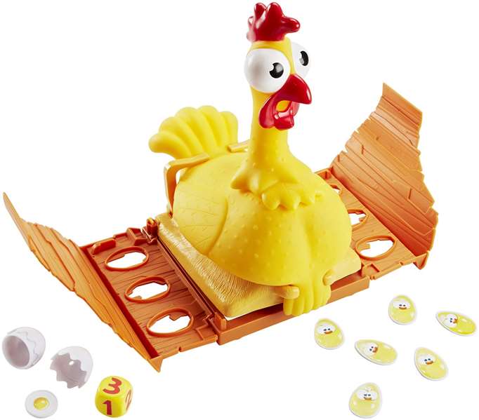 Mattel Juego La Gallina Josefina Pulsa el Pecho y Cacarea para Niños de 3 a 99 Años