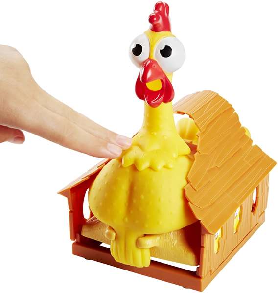 Mattel Juego La Gallina Josefina Pulsa el Pecho y Cacarea para Niños de 3 a 99 Años
