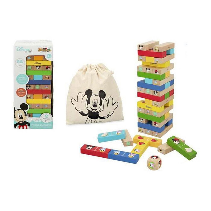 WOOMAX Disney Juego de bloques apilables de madera WOOMAX Disney Juego de bloques apilables de madera