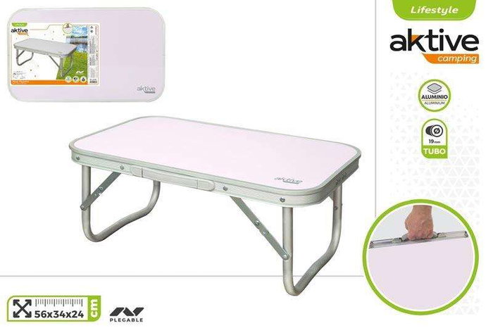 Mesa playa aluminio baja 56x34x24cm
