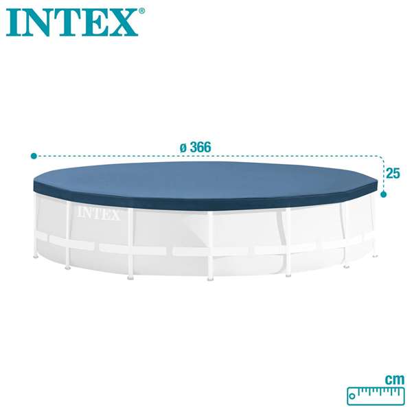 Intex Cubierta de lona para piscina redonda de 3,66 m