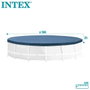 Intex Cubierta de lona para piscina redonda de 3,66 m