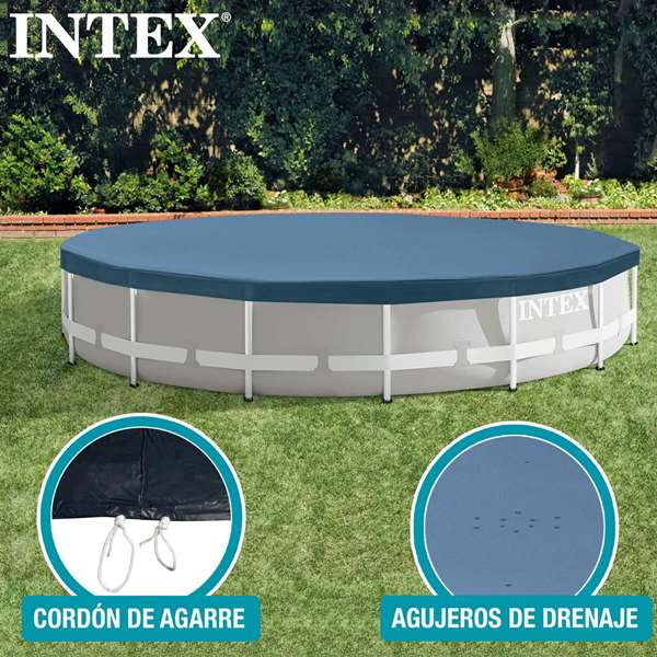 Intex Cubierta de lona para piscina redonda de 3,66 m