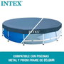 Intex Cubierta de lona para piscina redonda de 3,66 m