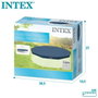 Intex Cubierta de lona para piscina redonda de 3,66 m