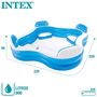 Intex Piscina Hinchable con 4 Asientos, Capacidad 990 Litros, Rectangular 229x229x66 cm