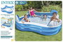 Intex Piscina Hinchable con 4 Asientos, Capacidad 990 Litros, Rectangular 229x229x66 cm