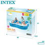 Intex Piscina Hinchable con 4 Asientos, Capacidad 990 Litros, Rectangular 229x229x66 cm