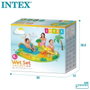 Intex Centro de Juegos Hinchable Little Dino con Tobogán y Fuente