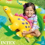 Intex Centro de Juegos Hinchable Little Dino con Tobogán y Fuente