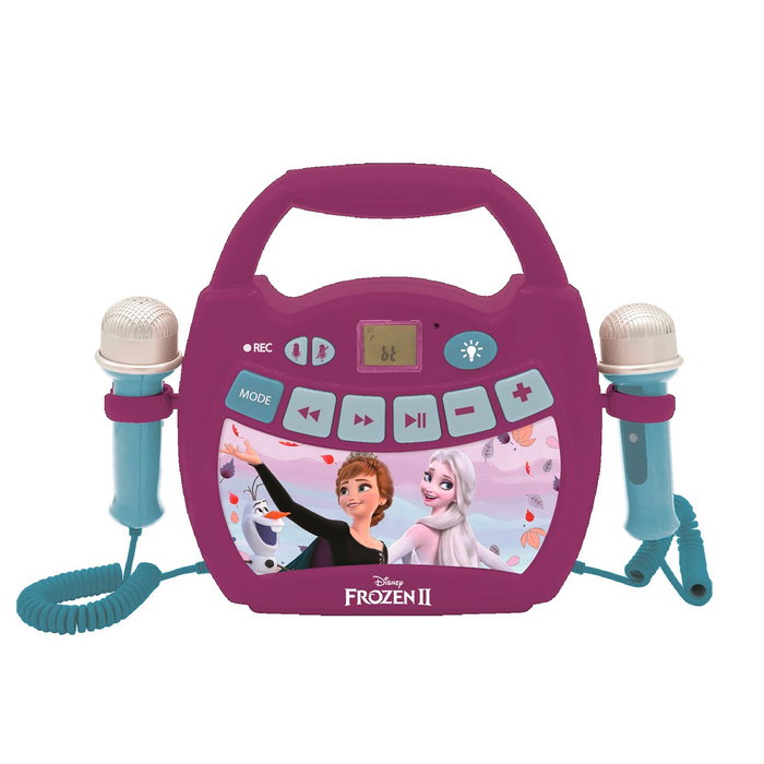 Lexibook Karaoke Digital Portátil Disney Frozen con Bluetooth y 2 Micrófonos Lexibook Karaoke Digital Portátil Disney Frozen con Bluetooth y 2 Micrófonos