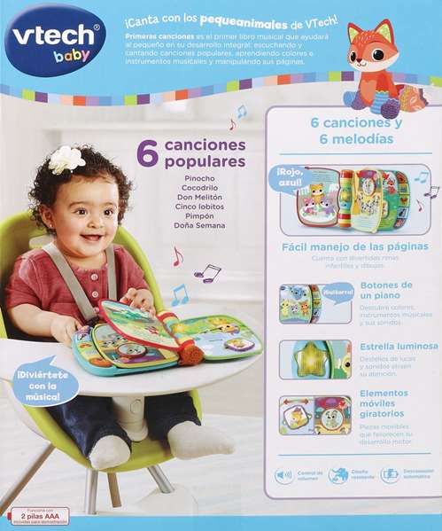 V-TECH Libro Interactivo Primeras Canciones
