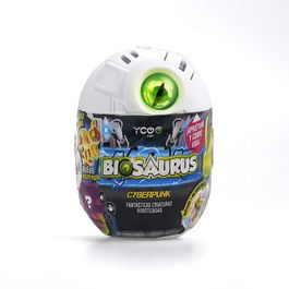 Bizak Biosaurus Cyberpunk Pack Individual 1 Juguete Electrónico que se abre el huevo para construir criatura con luces y sonidos