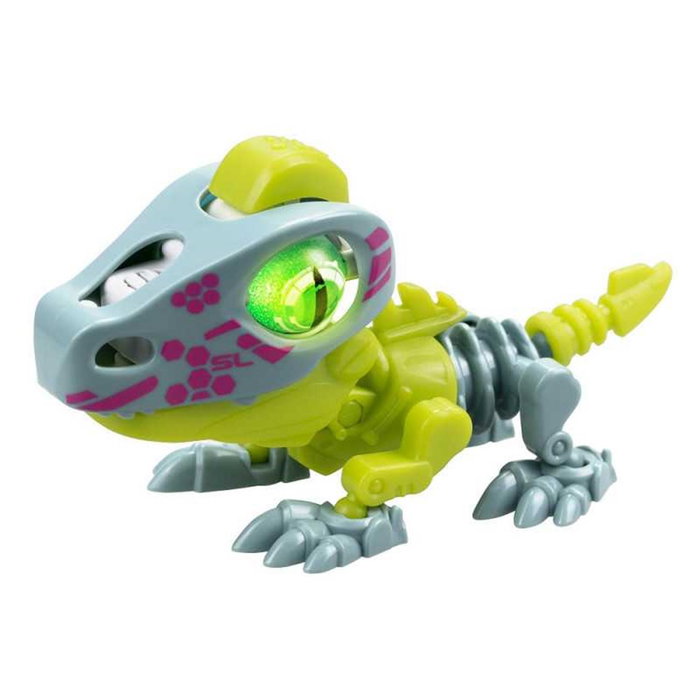 Bizak Biosaurus Cyberpunk Pack Individual 1 Juguete Electrónico que se abre el huevo para construir criatura con luces y sonidos