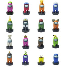 Bizak Figuras Among Us S2 Caja Coleccionables con 2 Figuras y 16 Modelos para Coleccionar