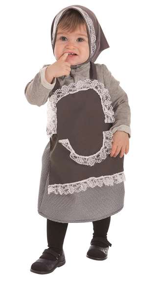 Creaciones Llopis Disfraz Bebé Castañera Falda Puntillas Talla 6-12 Meses