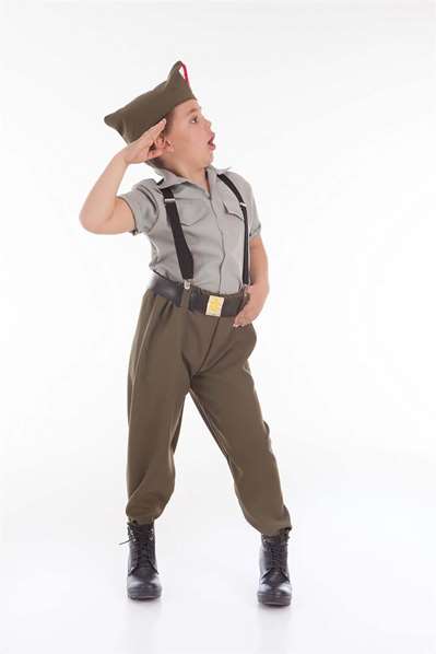 Creaciones Llopis Disfraz Infantil Legionario T-1 para Niños de 3-5 Años con Pantalón, Camisa, Cinturón, Tirantes y Gorra Creaciones Llopis Disfraz Infantil Legionario T-1 para Niños de 3-5 Años con Pantalón, Camisa, Cinturón, Tirantes y Gorra