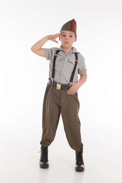 Creaciones Llopis Disfraz Infantil Legionario T-1 para Niños de 3-5 Años con Pantalón, Camisa, Cinturón, Tirantes y Gorra Creaciones Llopis Disfraz Infantil Legionario T-1 para Niños de 3-5 Años con Pantalón, Camisa, Cinturón, Tirantes y Gorra