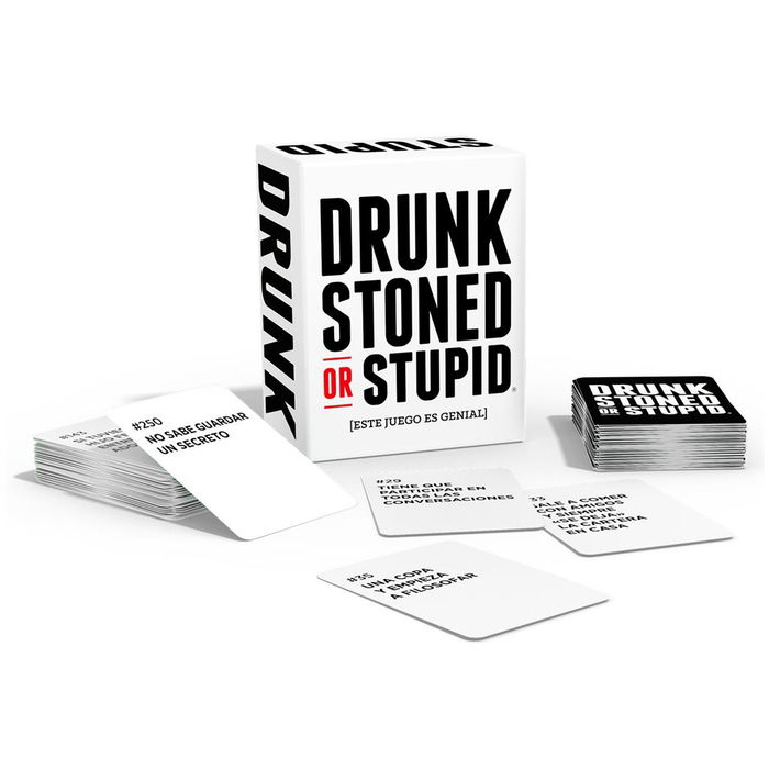 Asmodee Juego Drunk Stoned or Stupid ¿Quién encaja mejor con la descripción de la carta? Español