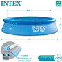 Intex Piscina Hinchable Redonda Easy Set con Filtro y Depuradora, 244 x 61 cm, Capacidad 1942 Litros