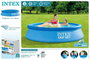 Intex Piscina Hinchable Redonda Easy Set con Filtro y Depuradora, 244 x 61 cm, Capacidad 1942 Litros