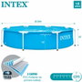 Intex Piscina Octogonal Desmontable Metal Frame 244x51 cm