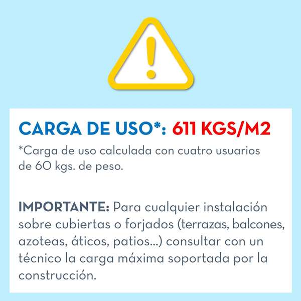 Intex Piscina Rectangular Desmontable 260x160x65 cm Capacidad 2282 Litros +6 Años