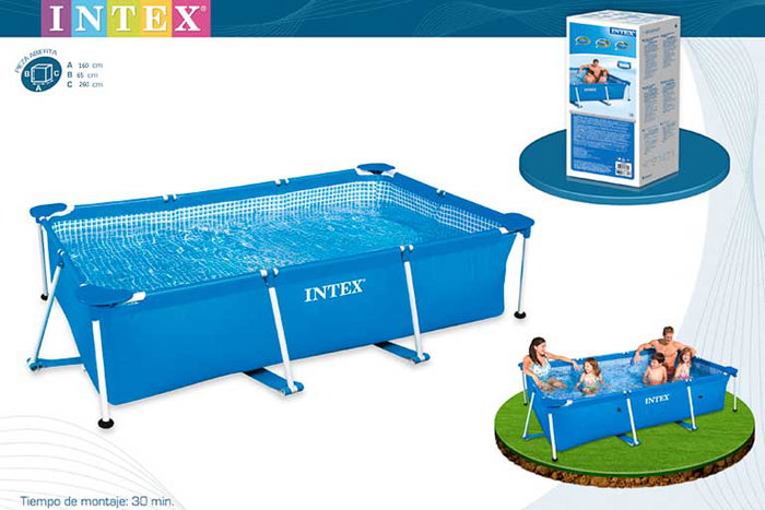Intex Piscina rectangular Small Frame 260x160x65 cm