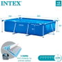 Intex Piscina Rectangular Desmontable Metal Frame 220x150x60 cm