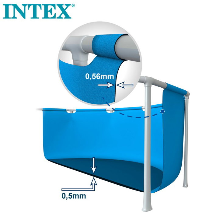 Intex Piscina Rectangular Desmontable Metal Frame 220x150x60 cm Intex Piscina Rectangular Desmontable Metal Frame 220x150x60 cm