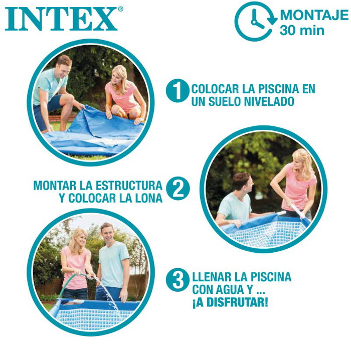 Intex Piscina Rectangular Desmontable Metal Frame 220x150x60 cm Intex Piscina Rectangular Desmontable Metal Frame 220x150x60 cm