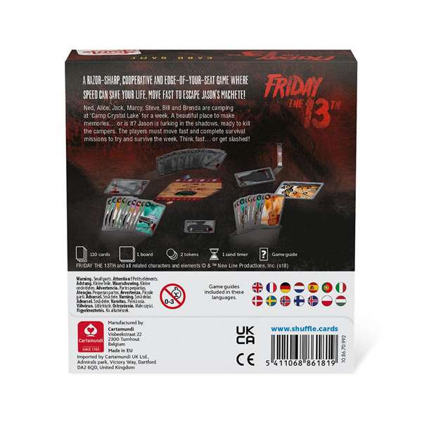 Baraja retro película "viernes 13"