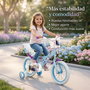 Toimsa Bicicleta Infantil Frozen Huffy 14" para Niñas de 4 a 6 Años
