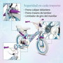 Toimsa Bicicleta Infantil Frozen Huffy 14" para Niñas de 4 a 6 Años