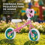 Huffy Bicicleta sin pedales Minnie 10" para niños de 2 a 3 años color Rosa