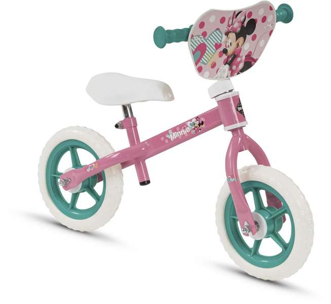 Huffy Bicicleta sin pedales Minnie 10" para niños de 2 a 3 años color Rosa Huffy Bicicleta sin pedales Minnie 10" para niños de 2 a 3 años color Rosa