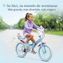 Toimsa Bicicleta Frozen Huffy 16" para Niños de 5 a 8 Años Color Azul